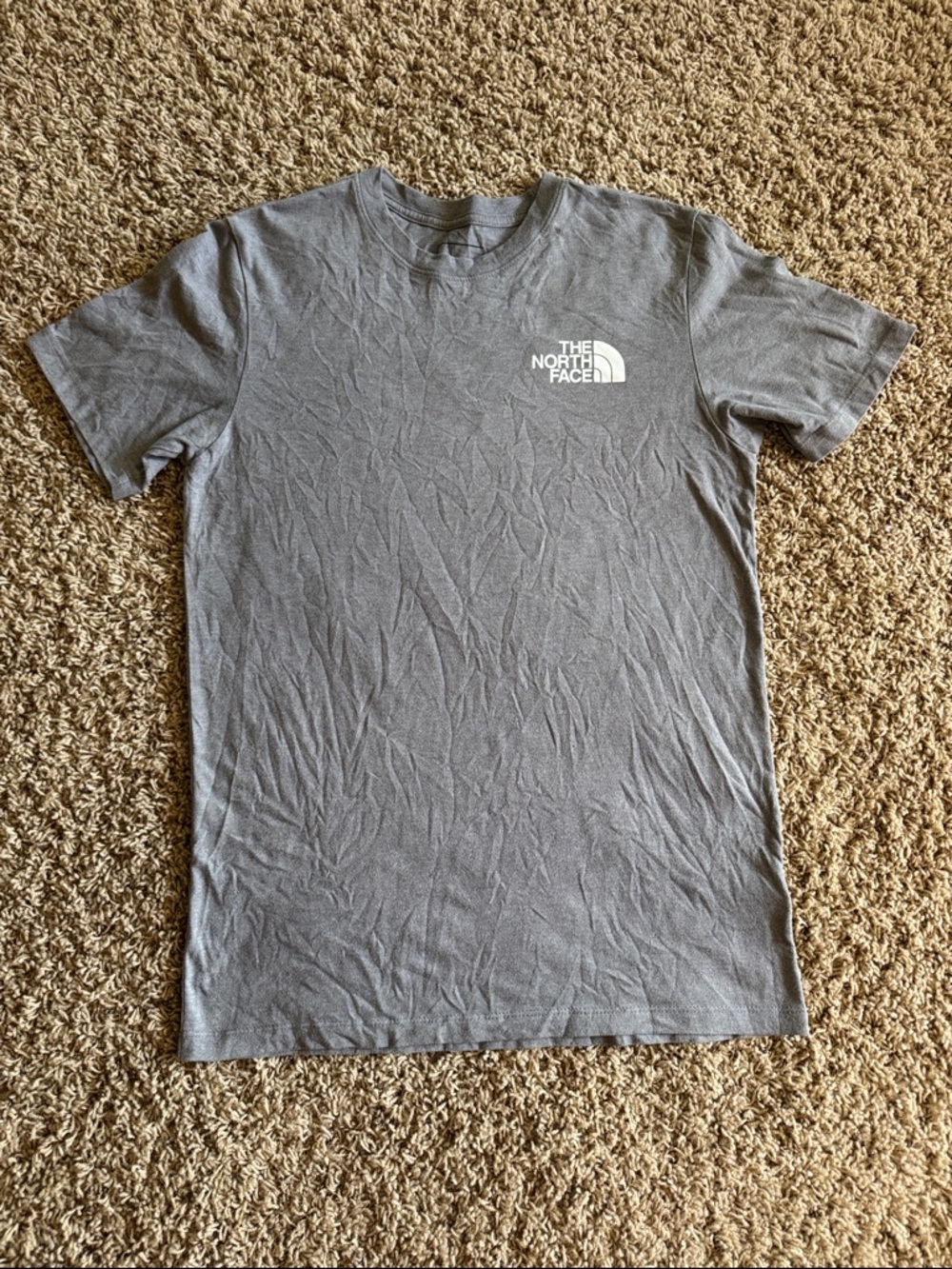 The North Face Men's Heather Gray Chest Logo Short Sleeve Tee